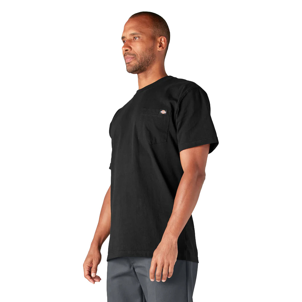 Dickies Heavyweight Short Sleeve Pocket T-Shirt Black WS450BK | Pro Feet