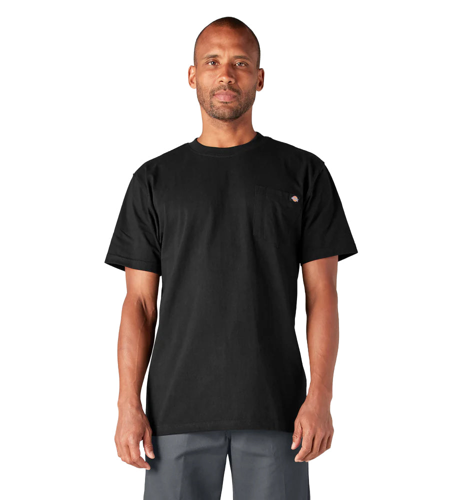 Dickies Heavyweight Short Sleeve Pocket T-Shirt Black WS450BK | Pro Feet