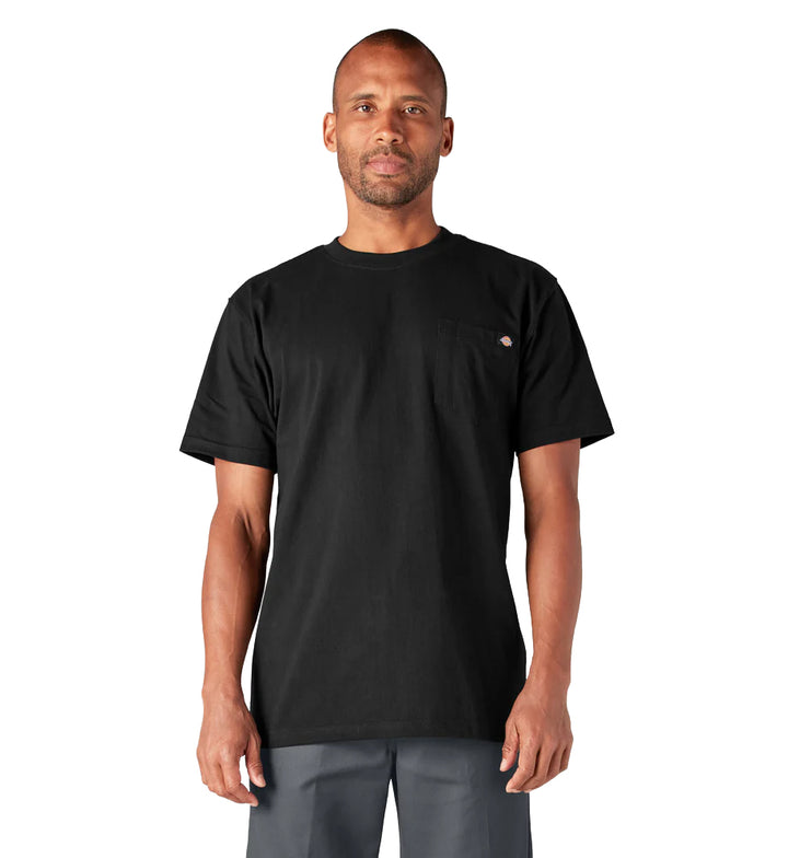 Dickies Heavyweight Short Sleeve Pocket T-Shirt Black WS450BK | Pro Feet