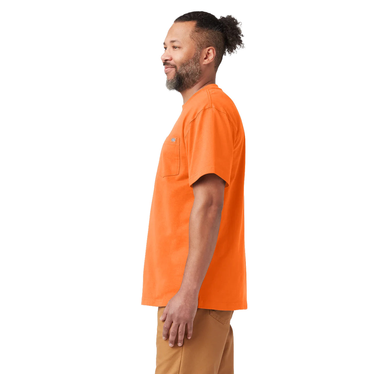 Dickies Heavyweight Short Sleeve Pocket T-Shirt Bright Orange WS450BOD | Pro Feet