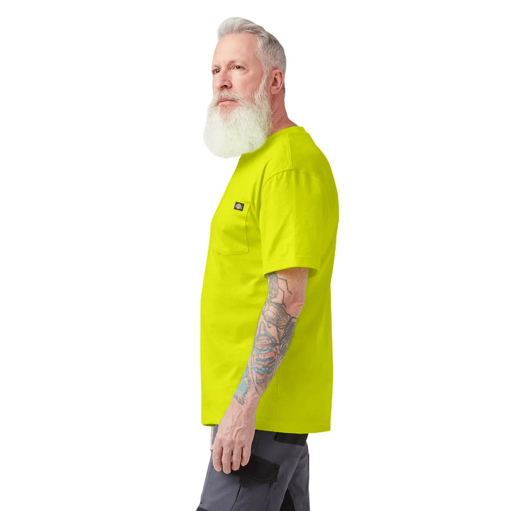 Dickies Heavyweight Short Sleeve Pocket T-Shirt Bright Yellow WS450BWD | Pro Feet