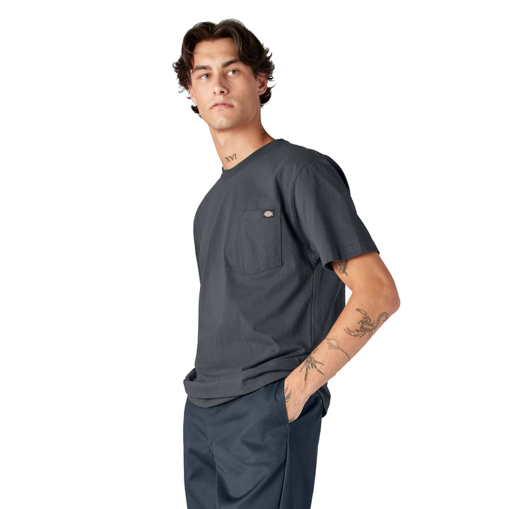 Dickies Heavyweight Short Sleeve Pocket T-Shirt Charcoal Gray WS450CH | Pro Feet
