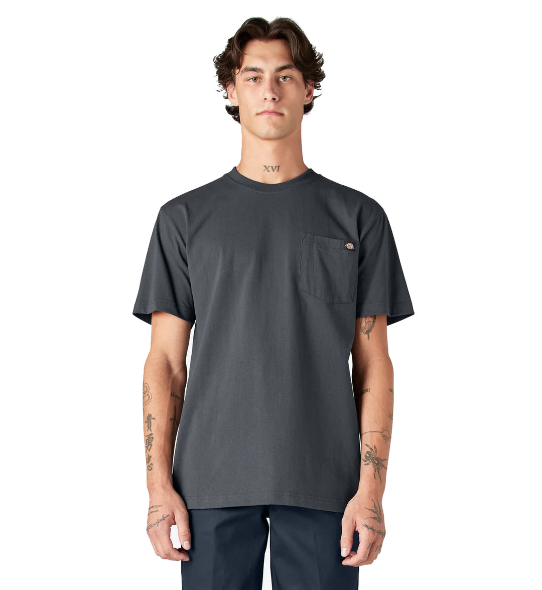 Dickies Heavyweight Short Sleeve Pocket T-Shirt Charcoal Gray WS450CH | Pro Feet