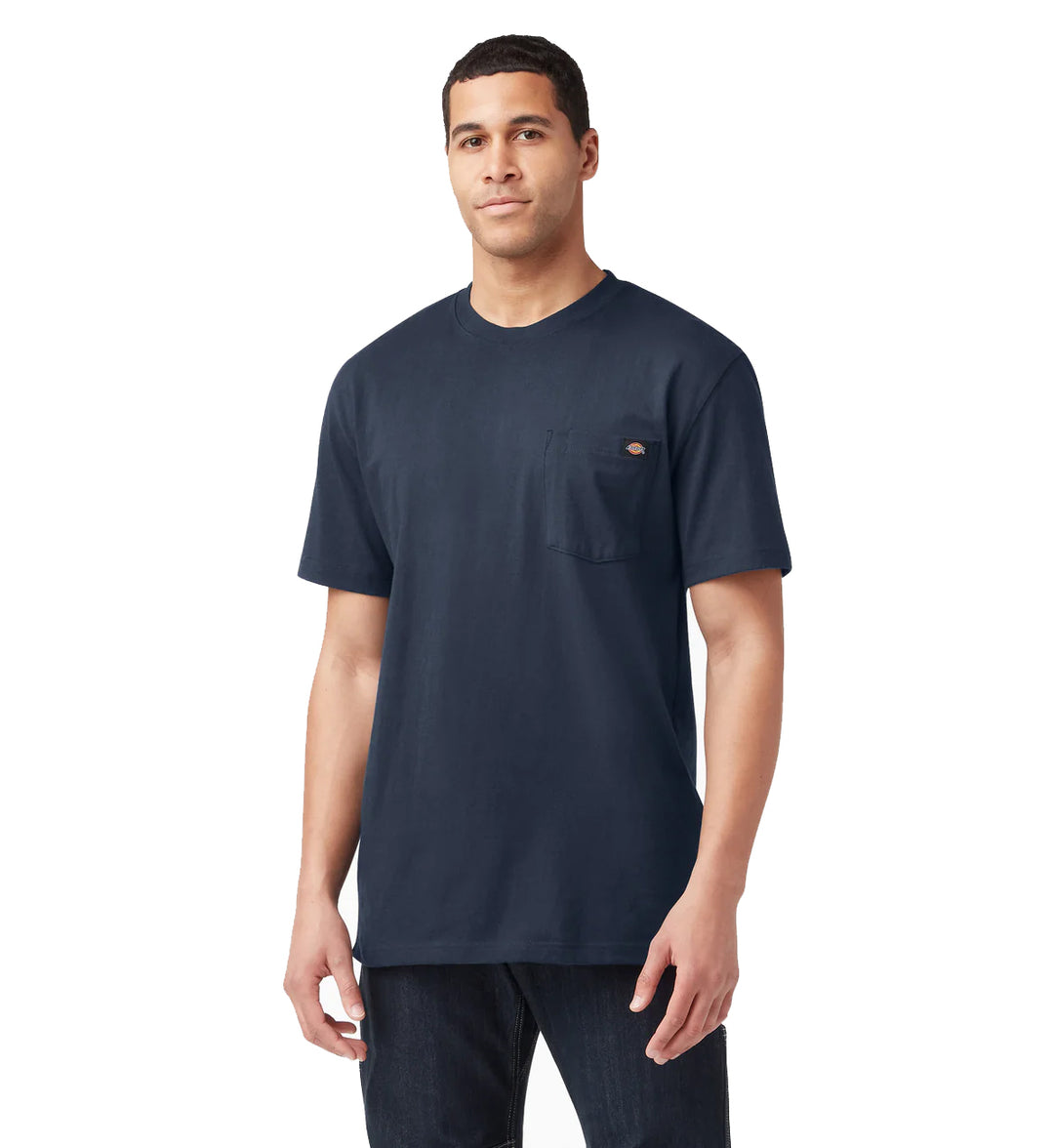 Dickies Heavyweight Short Sleeve Pocket T-Shirt Dark Navy WS450DN | Pro Feet