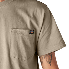 Dickies Heavyweight Short Sleeve Pocket T-Shirt Desert Sand WS450DS | Pro Feet
