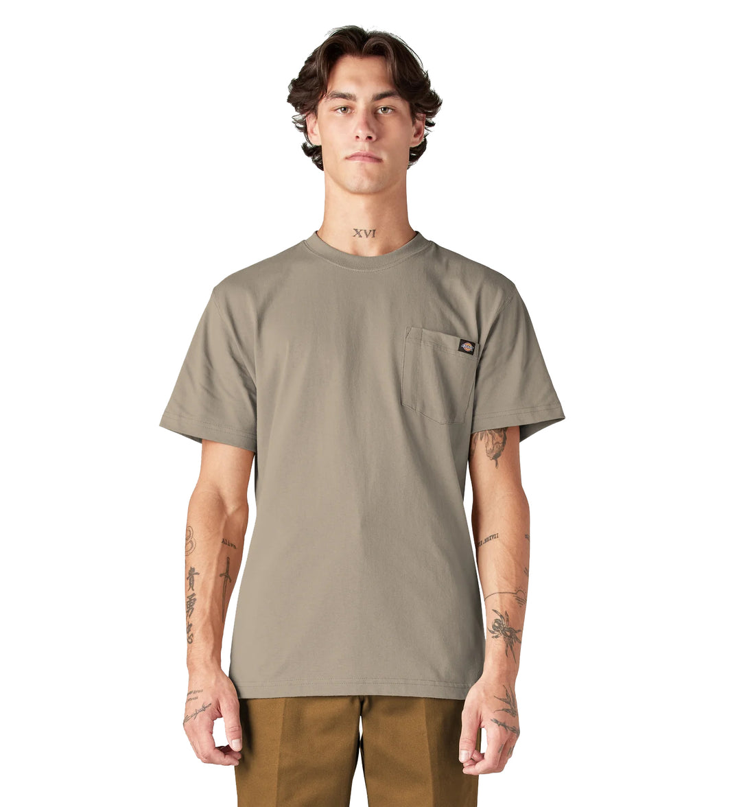 Dickies Heavyweight Short Sleeve Pocket T-Shirt Desert Sand WS450DS | Pro Feet
