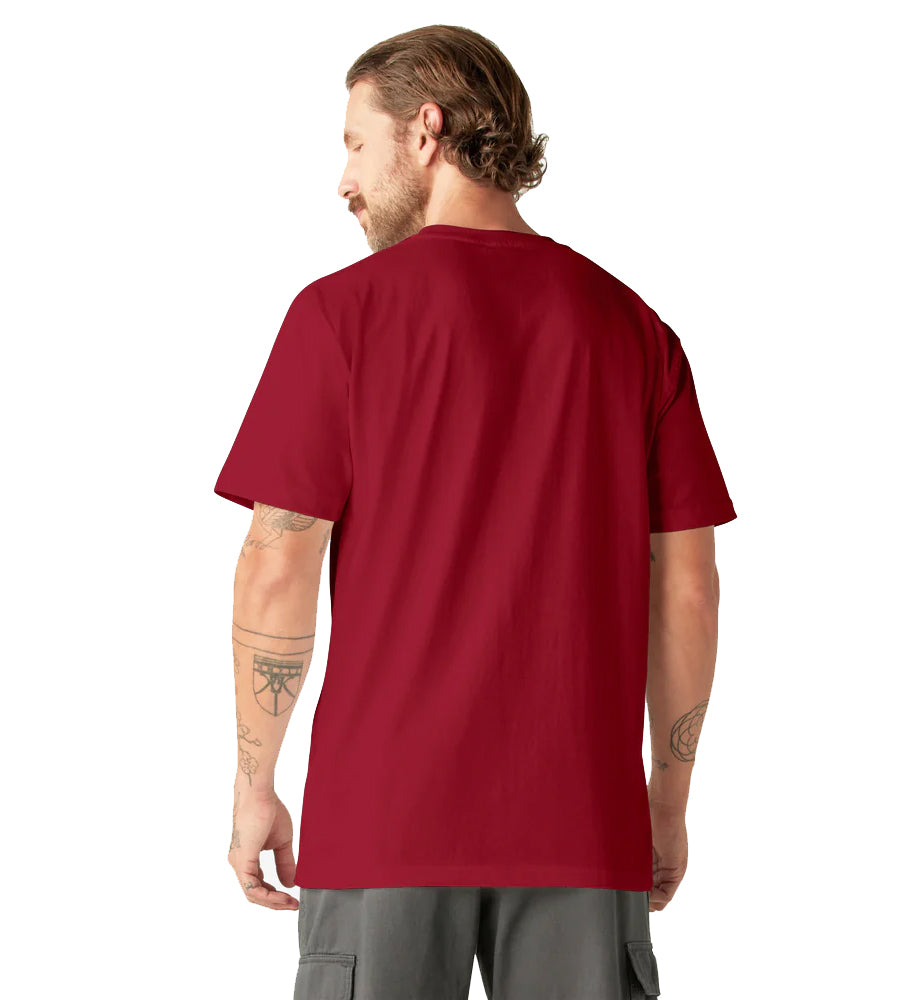 Dickies Heavyweight Short Sleeve Pocket T-Shirt English Red WS450ER | Pro Feet