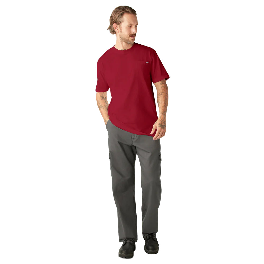Dickies Heavyweight Short Sleeve Pocket T-Shirt English Red WS450ER | Pro Feet