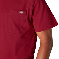 Dickies Heavyweight Short Sleeve Pocket T-Shirt English Red WS450ER | Pro Feet