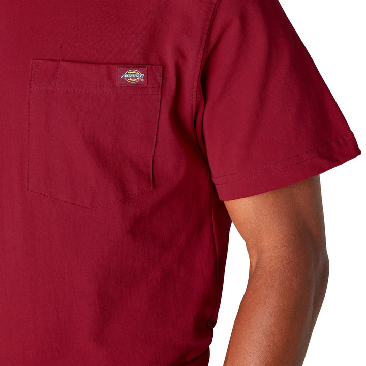 Dickies Heavyweight Short Sleeve Pocket T-Shirt English Red WS450ER | Pro Feet