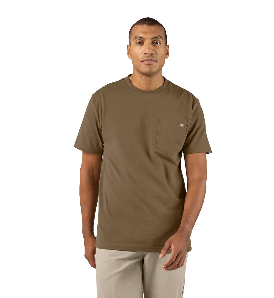 Dickies Heavyweight Short Sleeve Pocket T-Shirt Coyote Brown WS450K92 | Pro Feet