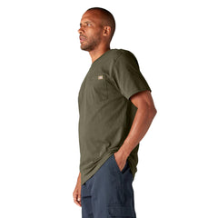 Dickies Heavyweight Short Sleeve Pocket T-Shirt Military Green WS450ML | Pro Feet