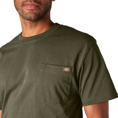 Dickies Heavyweight Short Sleeve Pocket T-Shirt Military Green WS450ML | Pro Feet