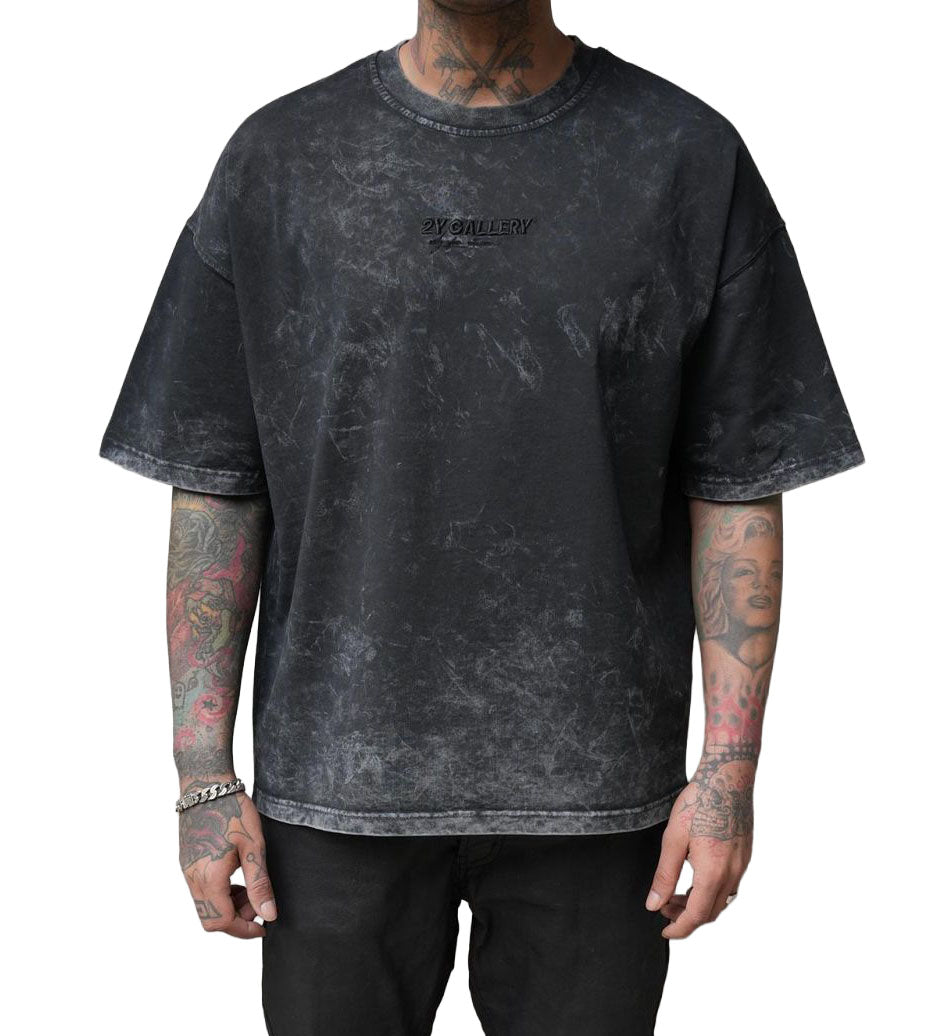 2Y Premium Gallery Heavyweight T-Shirt Charcoal HQ-215 | Pro Feet