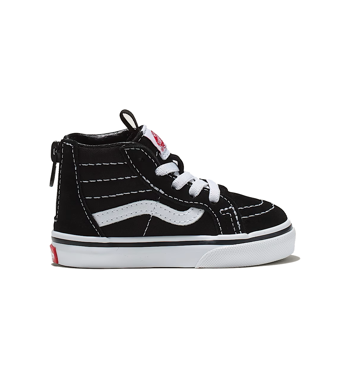 Vans Sk-Hi Zip Toddler Black/White